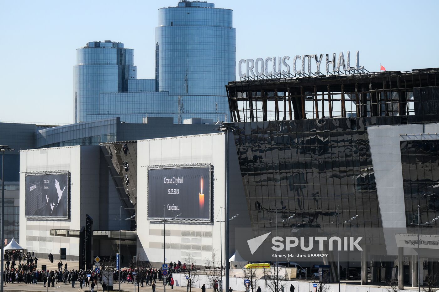 Russia Concert Hall Terrorist Attack Memorial