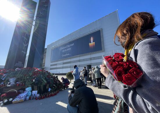 Russia Concert Hall Terrorist Attack Memorial