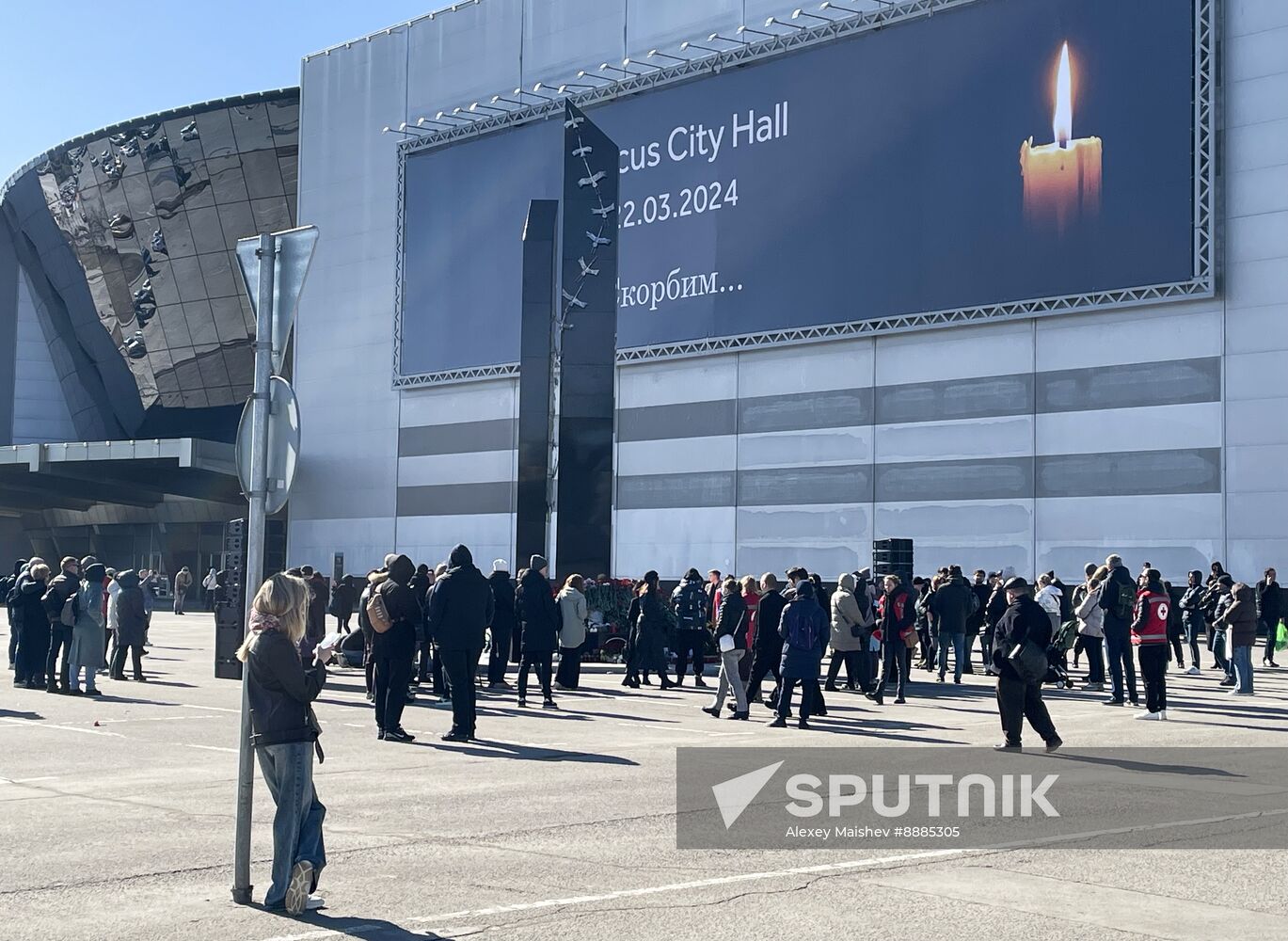 Russia Concert Hall Terrorist Attack Memorial