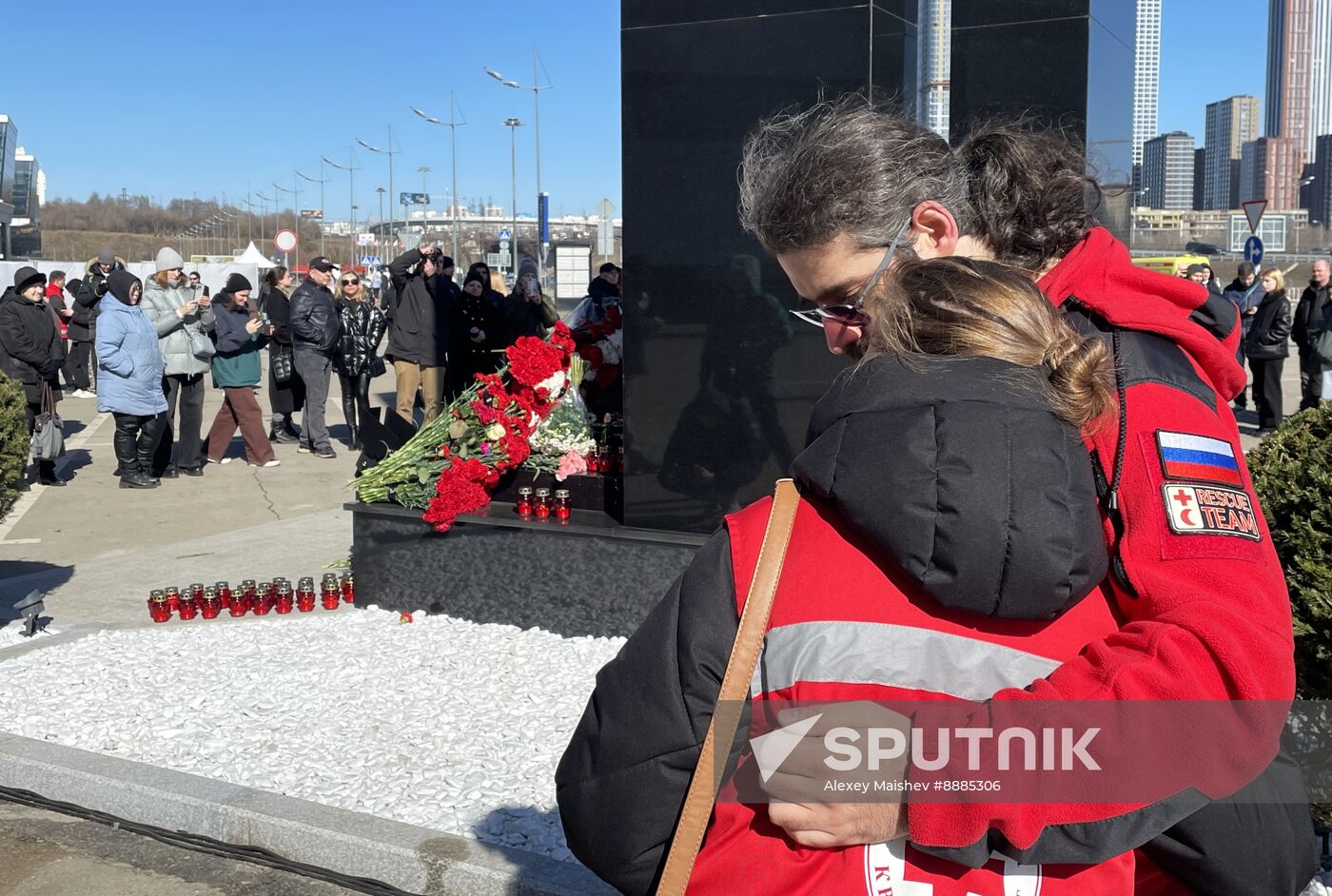 Russia Concert Hall Terrorist Attack Memorial