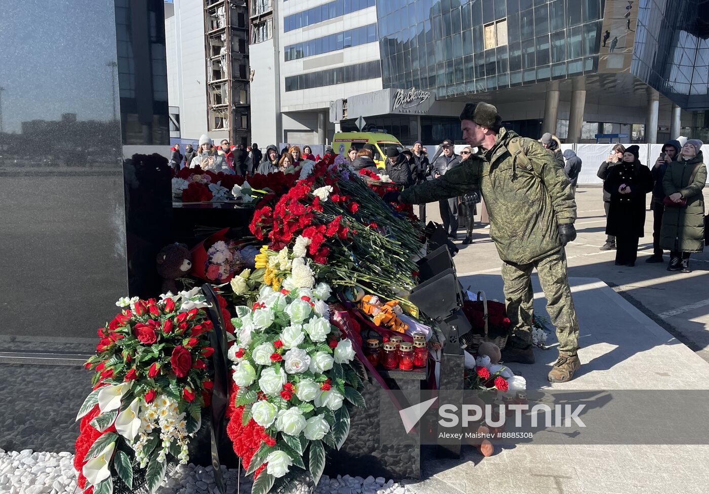 Russia Concert Hall Terrorist Attack Memorial