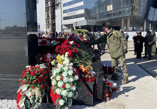 Russia Concert Hall Terrorist Attack Memorial