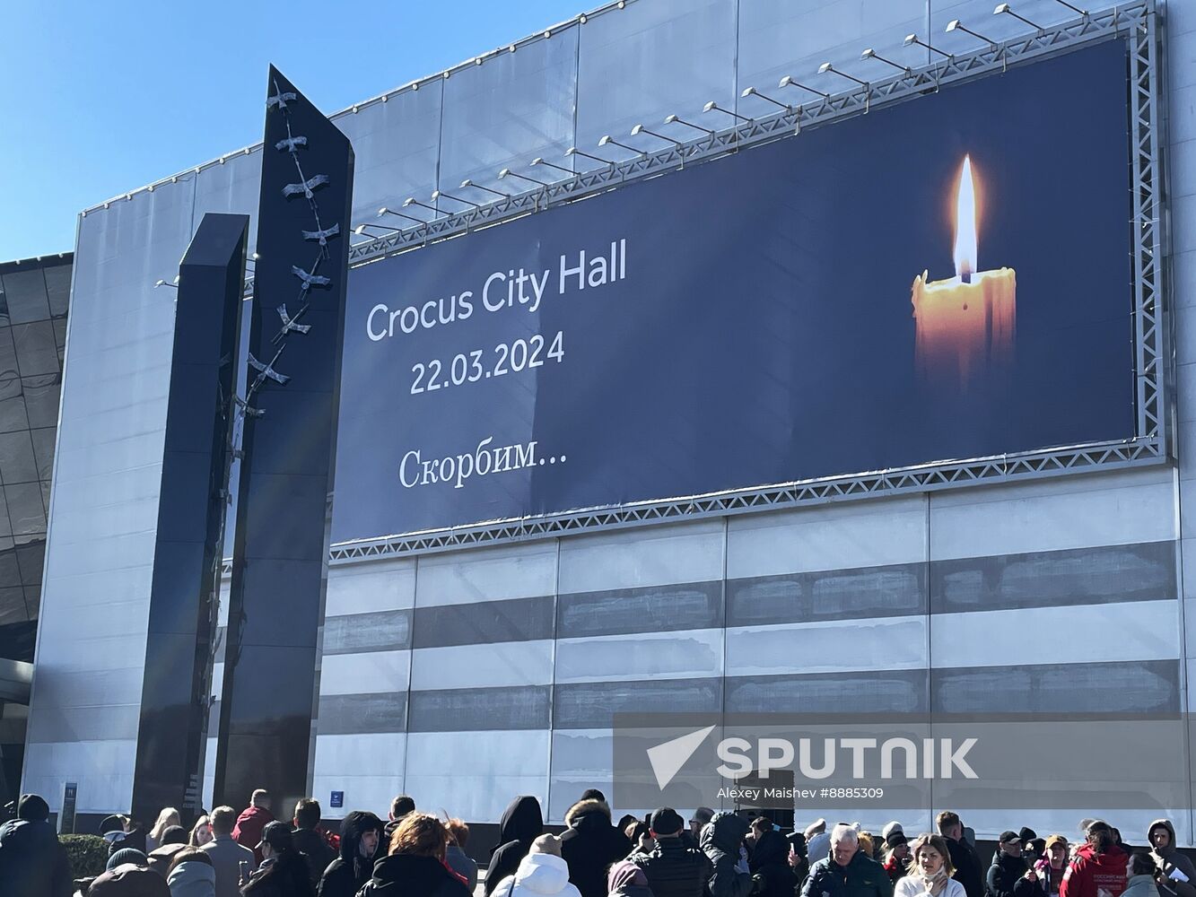 Russia Concert Hall Terrorist Attack Memorial