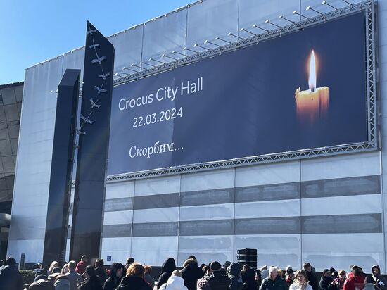 Russia Concert Hall Terrorist Attack Memorial