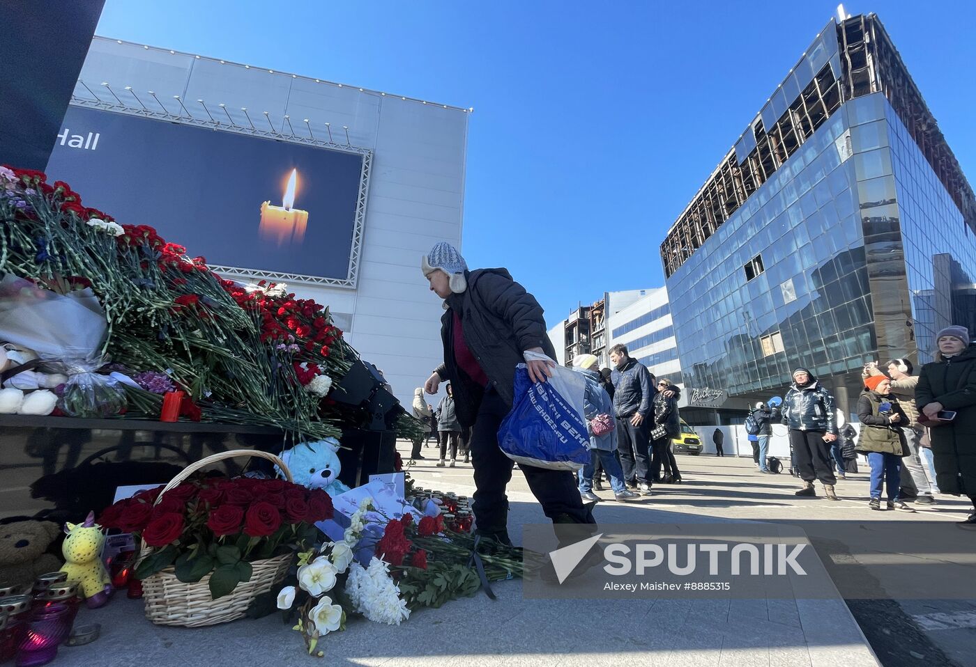 Russia Concert Hall Terrorist Attack Memorial