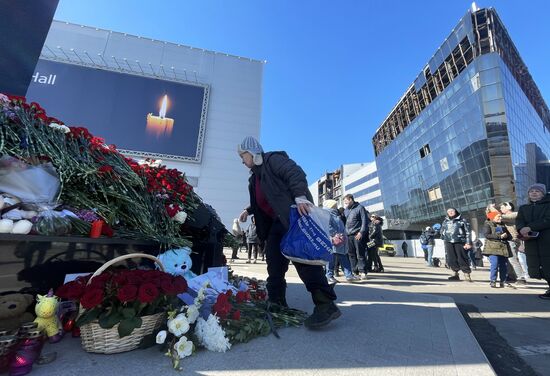 Russia Concert Hall Terrorist Attack Memorial