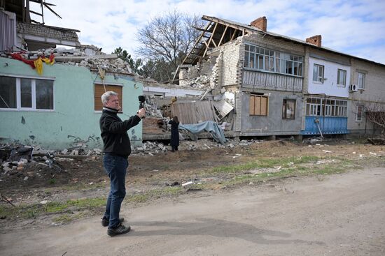Russia Zaporozhye Region Foreign Journalists
