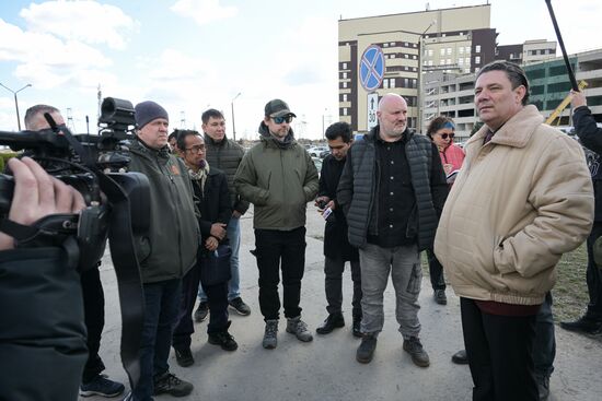 Russia Zaporozhye Region Foreign Journalists