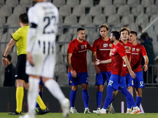 Serbia Soccer Friendly Partizan - CSKA