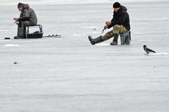 Russia Ice Fishing