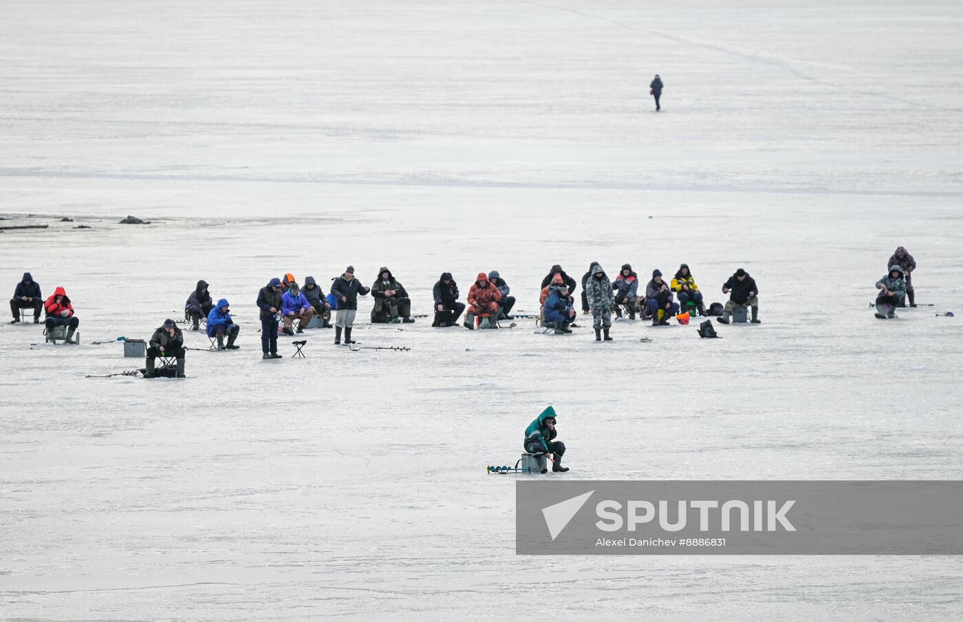 Russia Ice Fishing