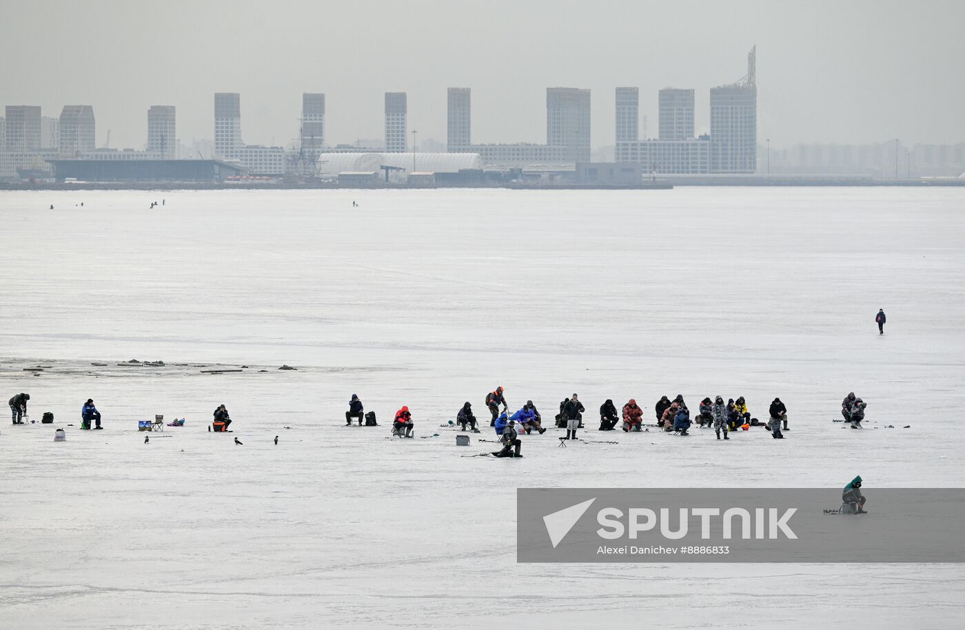 Russia Ice Fishing