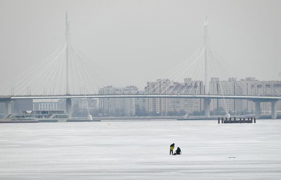 Russia Ice Fishing