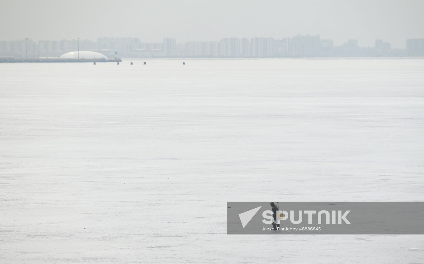 Russia Ice Fishing