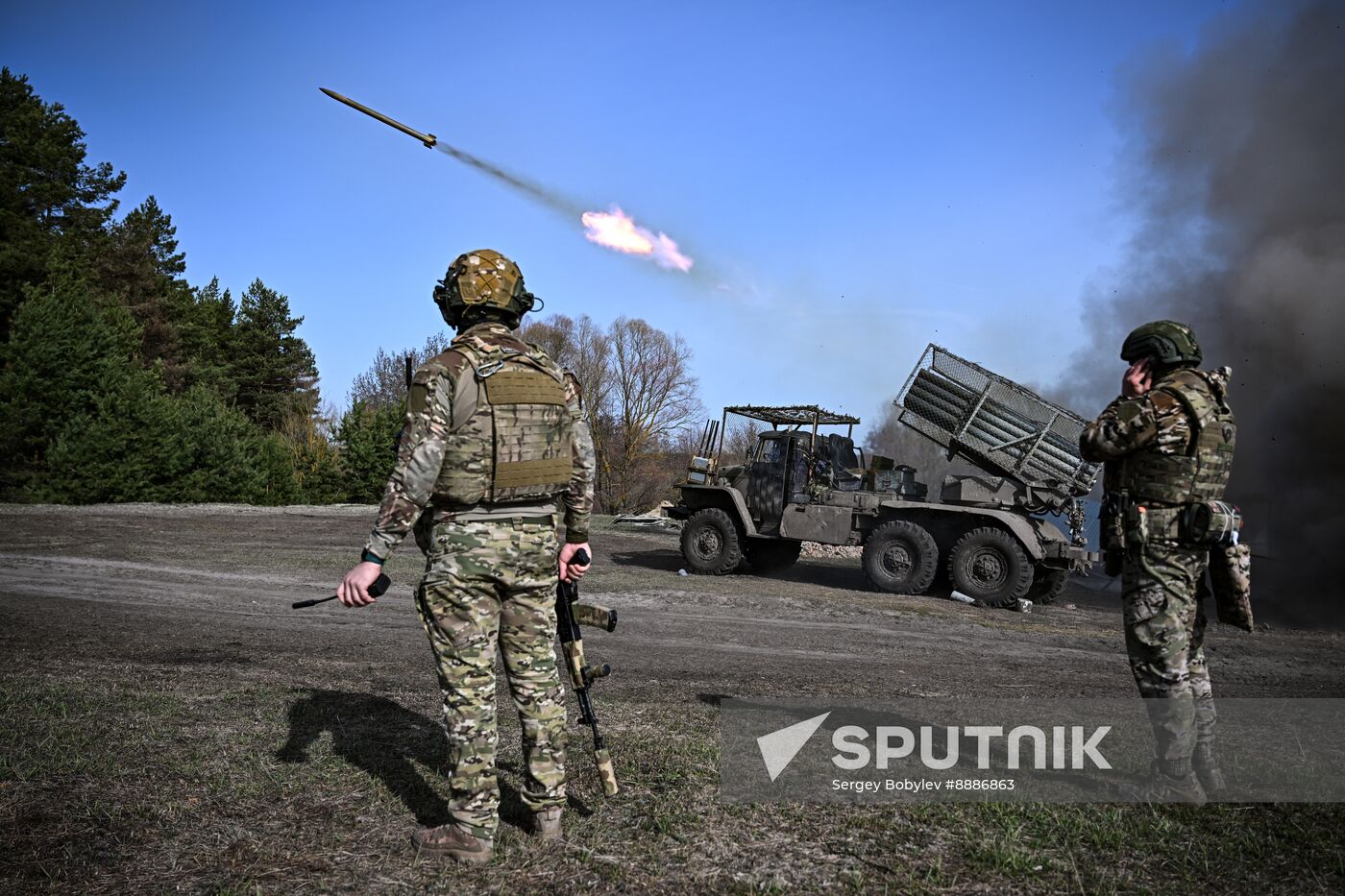 Russia Ukraine Kursk Attack Artillery Unit