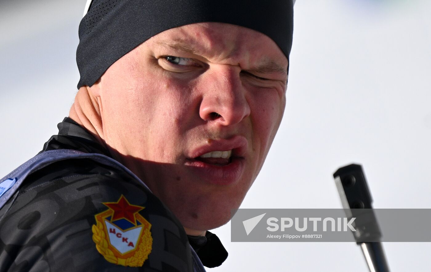 Russia Biathlon Championships Training
