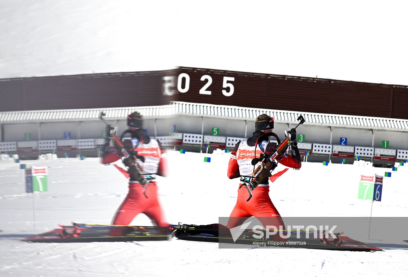Russia Biathlon Championships Training