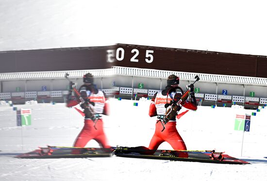 Russia Biathlon Championships Training