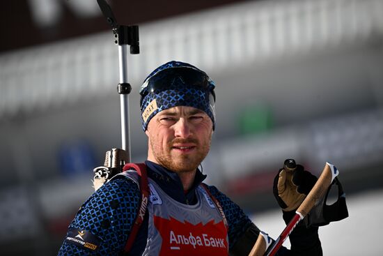 Russia Biathlon Championships Training