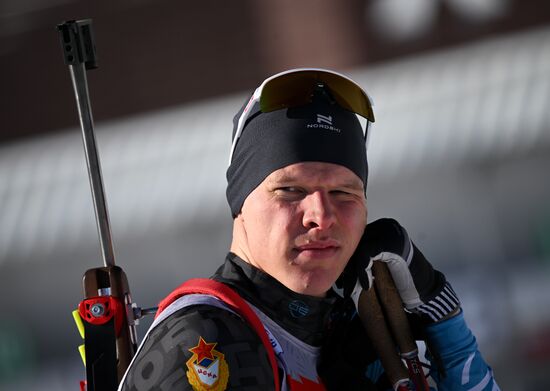 Russia Biathlon Championships Training
