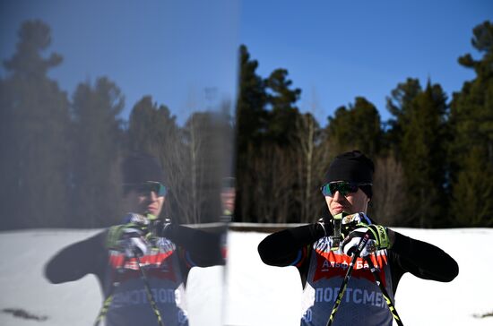 Russia Biathlon Championships Training