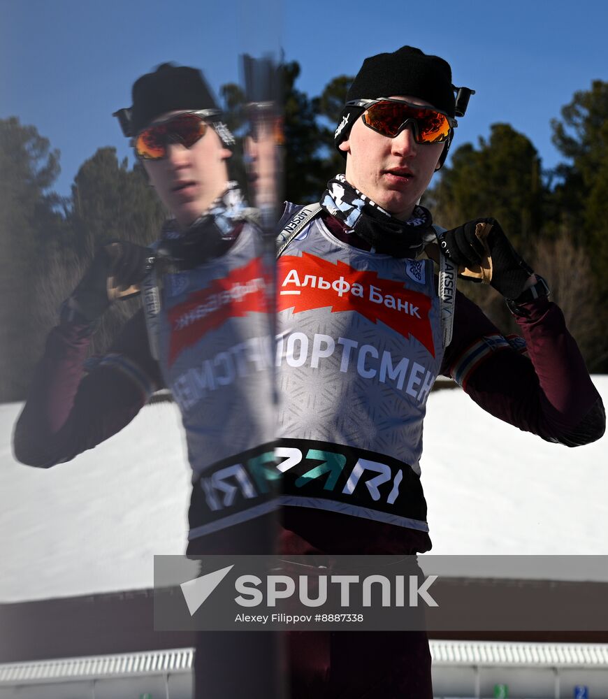 Russia Biathlon Championships Training