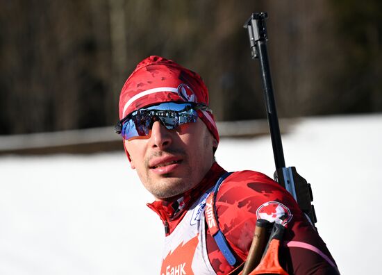 Russia Biathlon Championships Training