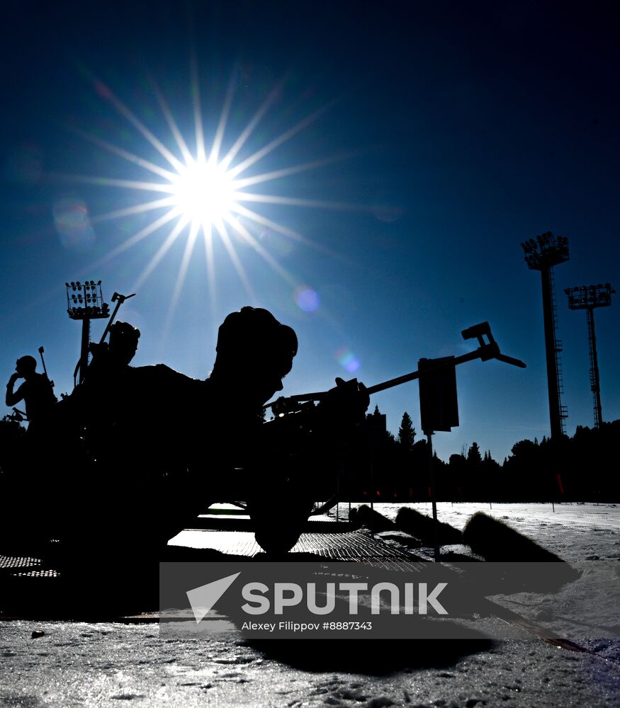 Russia Biathlon Championships Training