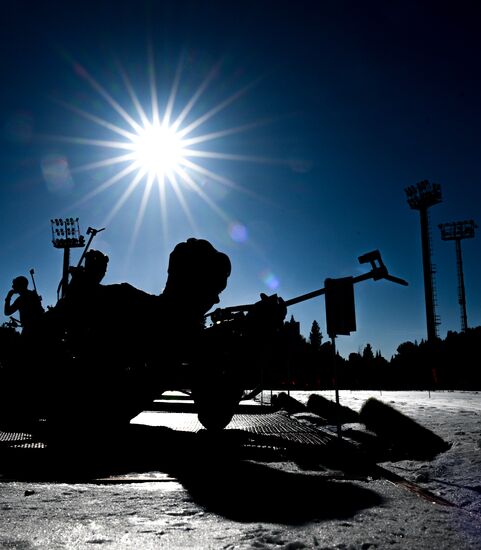 Russia Biathlon Championships Training