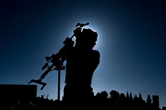 Russia Biathlon Championships Training