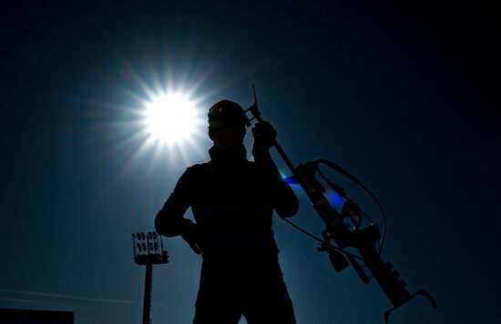 Russia Biathlon Championships Training