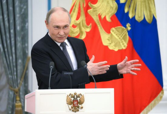 Russia Putin Culture Presidential Prize