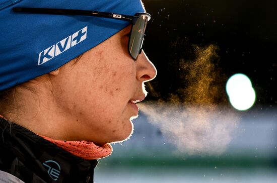 Russia Biathlon Championships Training