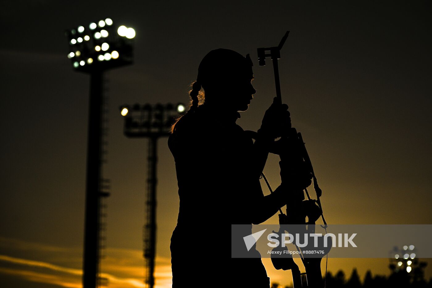 Russia Biathlon Championships Training