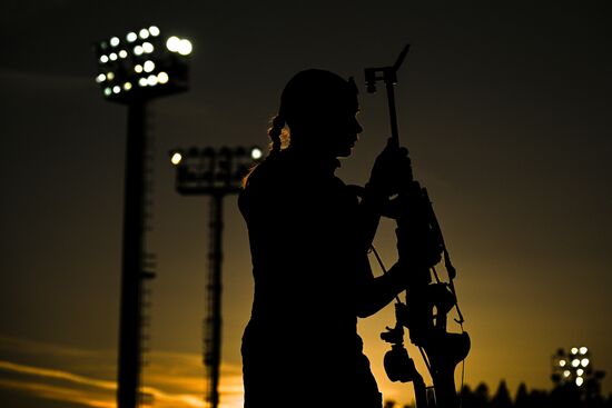 Russia Biathlon Championships Training