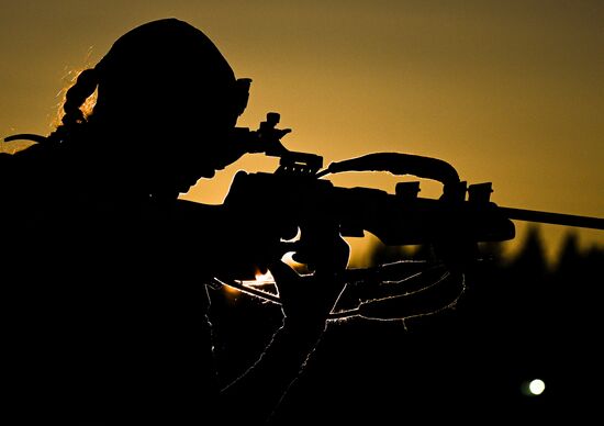 Russia Biathlon Championships Training