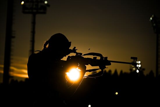 Russia Biathlon Championships Training