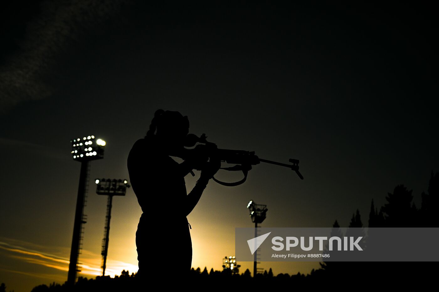 Russia Biathlon Championships Training