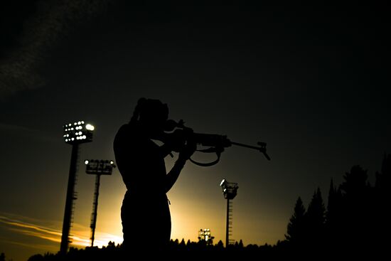 Russia Biathlon Championships Training