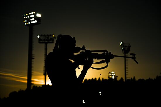 Russia Biathlon Championships Training