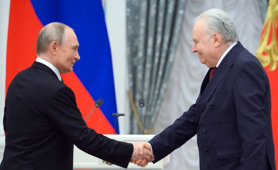 Russia Putin Culture Presidential Prize