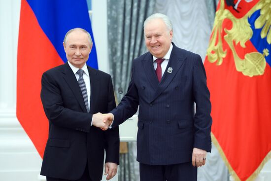 Russia Putin Culture Presidential Prize