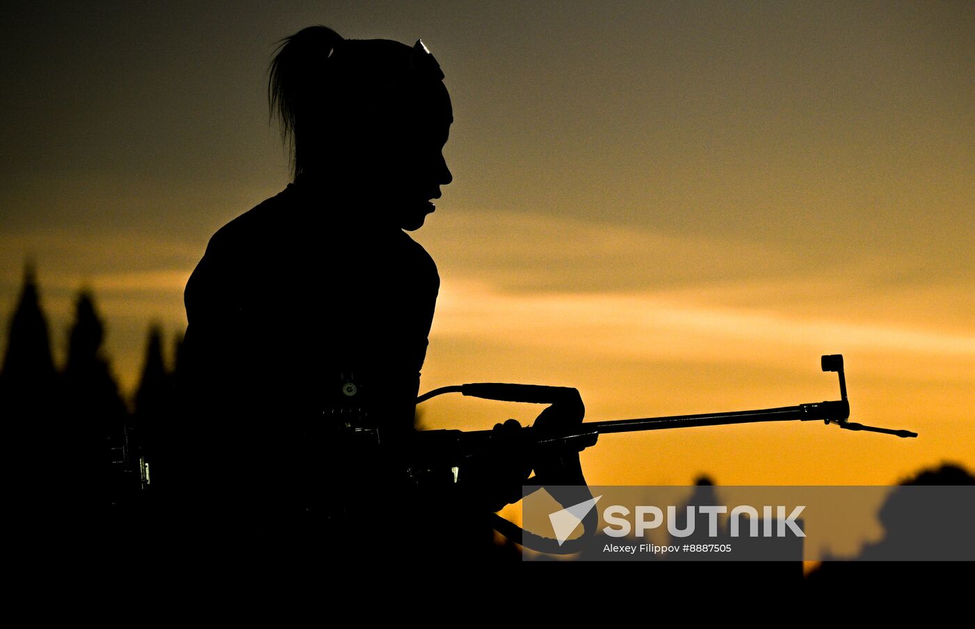 Russia Biathlon Championships Training
