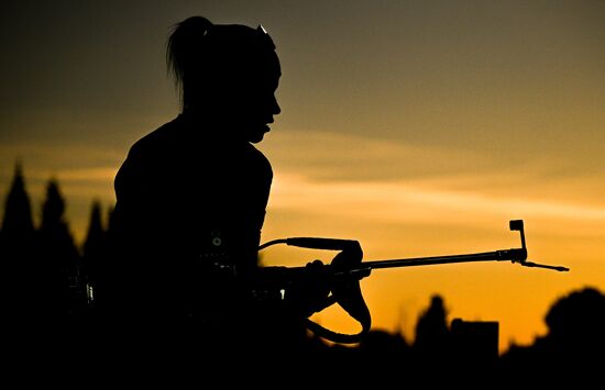 Russia Biathlon Championships Training