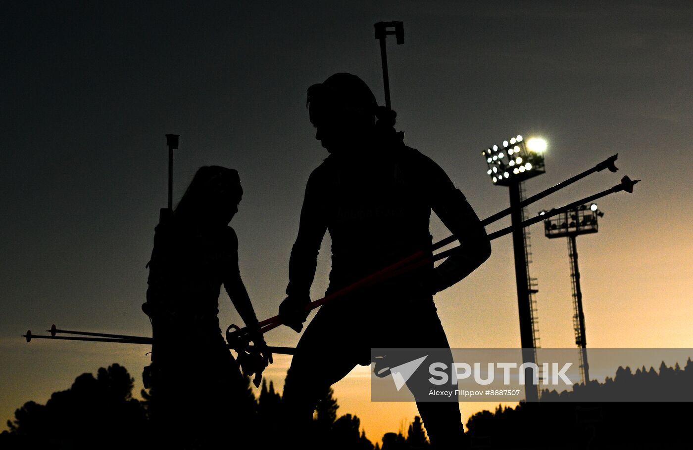 Russia Biathlon Championships Training