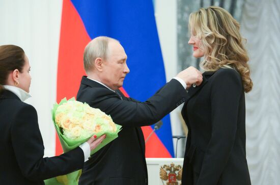 Russia Putin Culture Presidential Prize