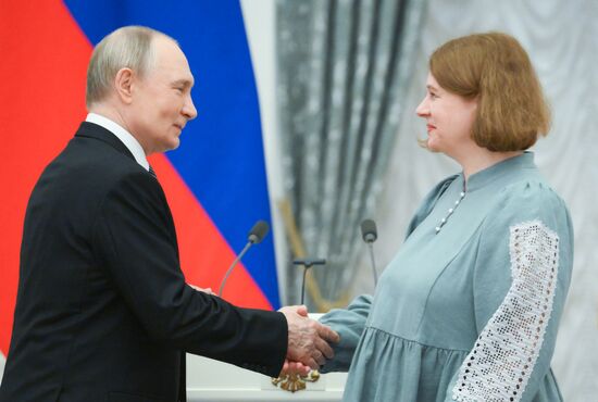 Russia Putin Culture Presidential Prize