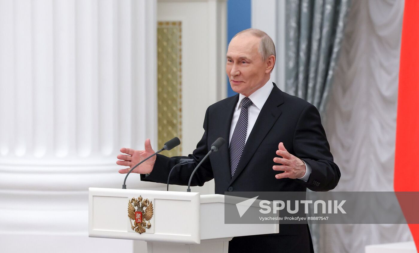 Russia Putin Culture Presidential Prize