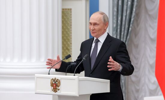 Russia Putin Culture Presidential Prize