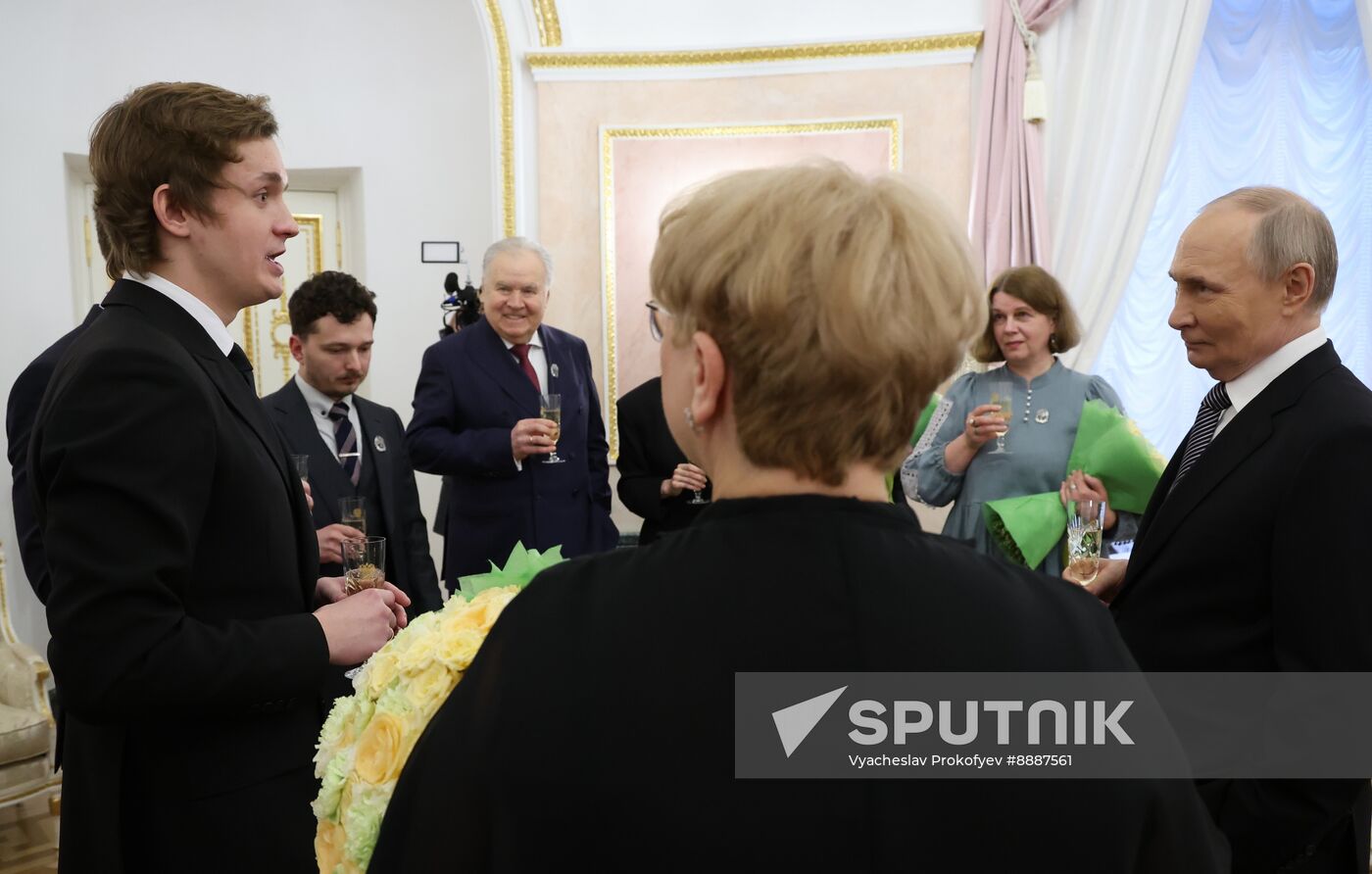 Russia Putin Culture Presidential Prize